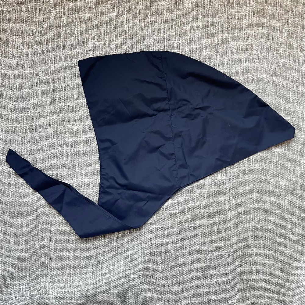 60s Vintage Ariston Women's Waterproof Raincoat - Bonnet & Belt‎ - Navy - Medium - Picture 5 of 5
